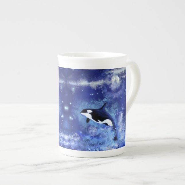 Killer Whale Bone China Mugg Benporslin Mugg (Framsida höger)