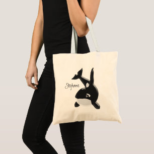 Killer Whale Design Personlig Tygkasse