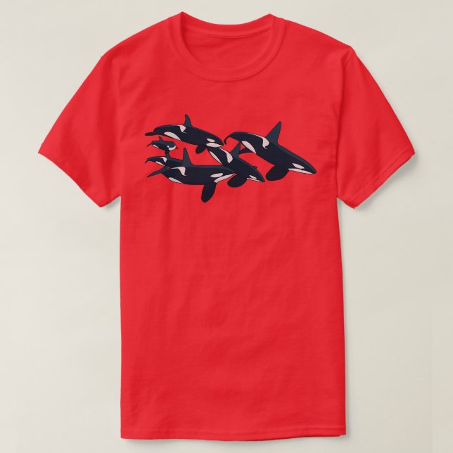 Killer Whale Group T Shirt (Design framsida)
