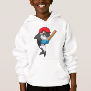 Killer whale i Cricket med Cricket fladdermus T Shirt