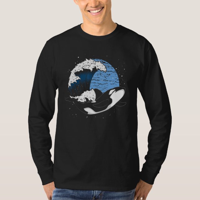 Killer Whale Ocean Animal Vågar Orca T Shirt (Framsida)