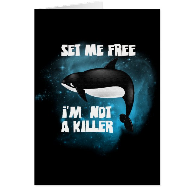 Killer Whale - Orca Hälsningskort (Framsidan)