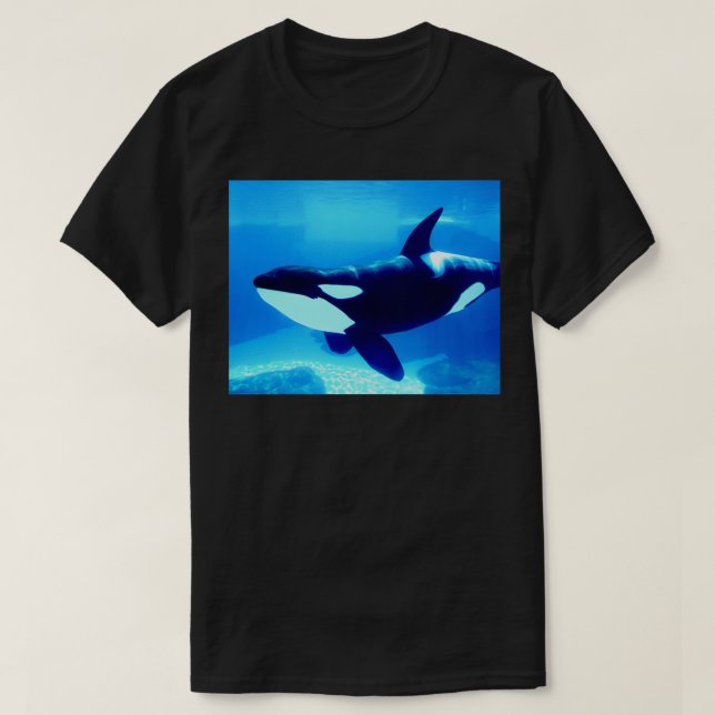 Killer Whale orca simmande under water 2 T Shirt (Design framsida)