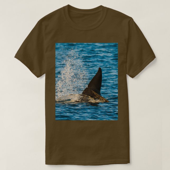 Killer whale orca svan fin t shirt (Design framsida)