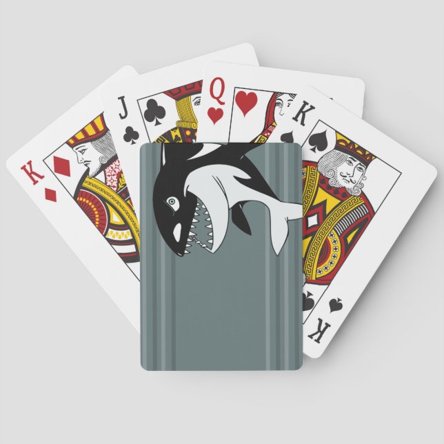 Killer Whale Spelar kort Spel Kort (Baksidan)