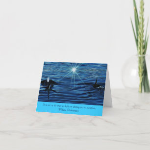Killer Whale Starlight Sea inspiration hälsning Kort