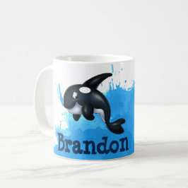 Killer Whale Tecknad Mugg