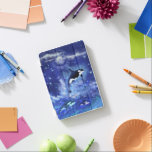 Killer Whales Blue Full Moon iPad Air Cover iPad Mini Skydd<br><div class="desc">Killer Whales på Blue Full Moon ipad cover</div>