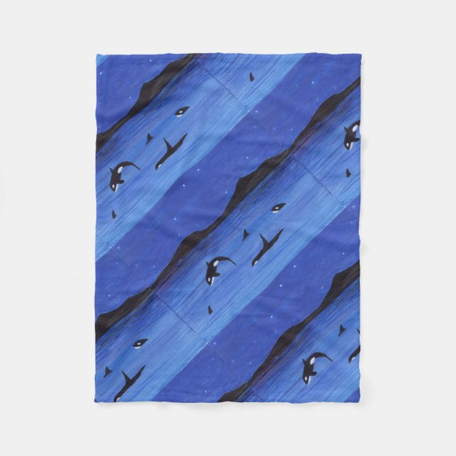 Killer Whales Fleecefilt (Framsidan)