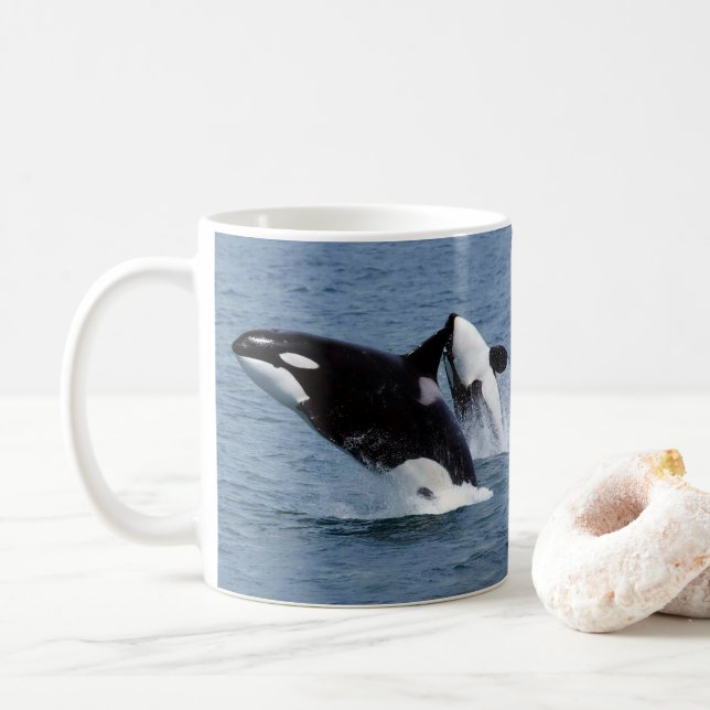 Killer whales kaffemugg (Med munk)