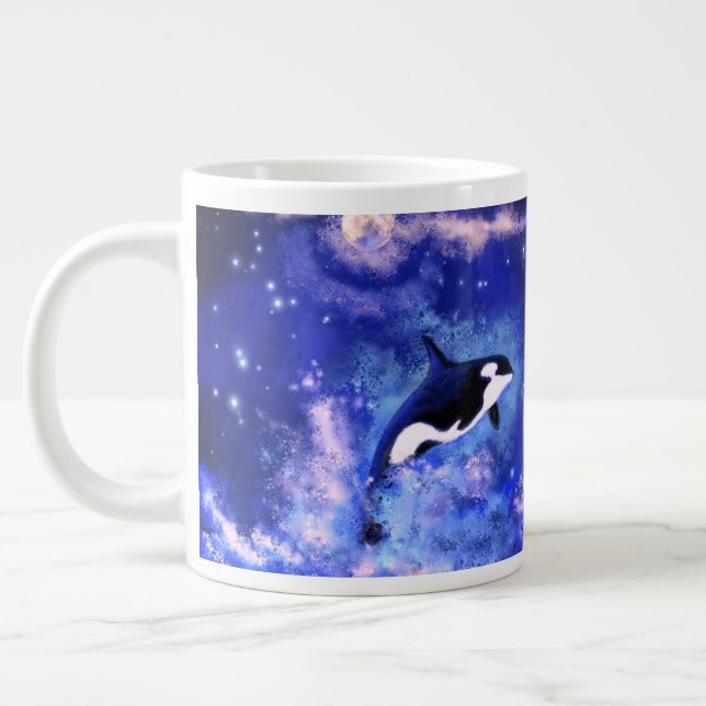 Killer Whales på Full Moon Mugg Jumbo Mugg (Vänster)