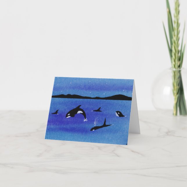 Killer Whales Tack Kort (Framsida)