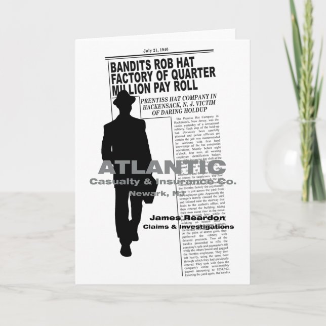 KILLERS (1946) Film Noir Greeting Card Kort (Framsida)