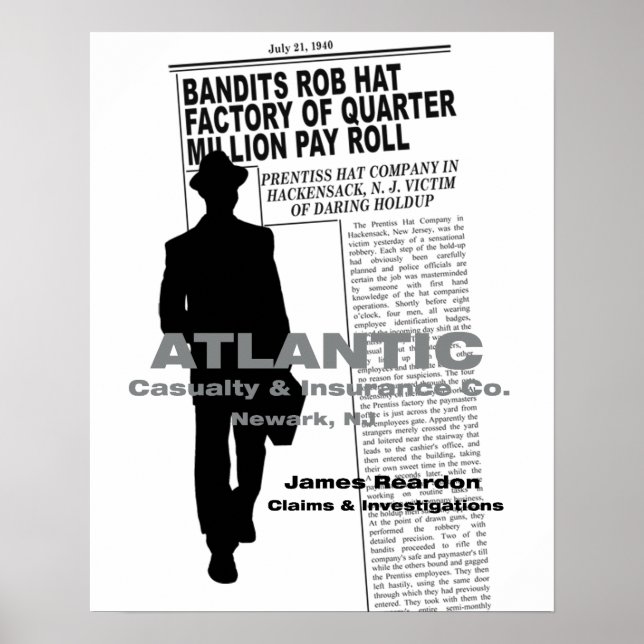 KILLERS (1946) Film Noir Poster (Framsidan)