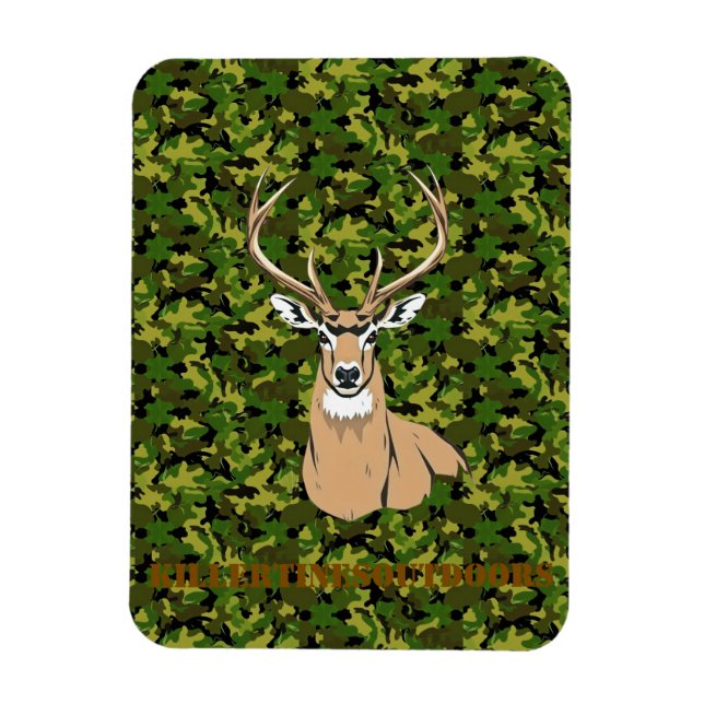 Killertinesoutdoors vit svansmagnet. magnet (Vertikal)