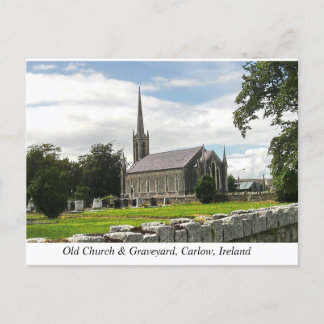 Killeshin Church & Graveyard, nära Carlow, Irland Helg Vykort