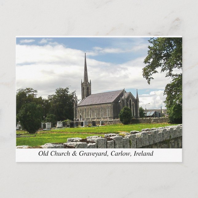 Killeshin Church & Graveyard, nära Carlow, Irland Helg Vykort (Framsida)