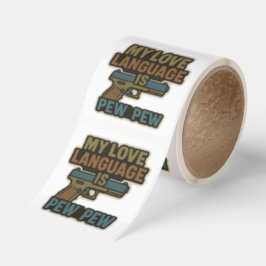 KILLIAN&CO LOVE LANGUAGE STICKERS FYRKANTIGT KLISTERMÄRKE