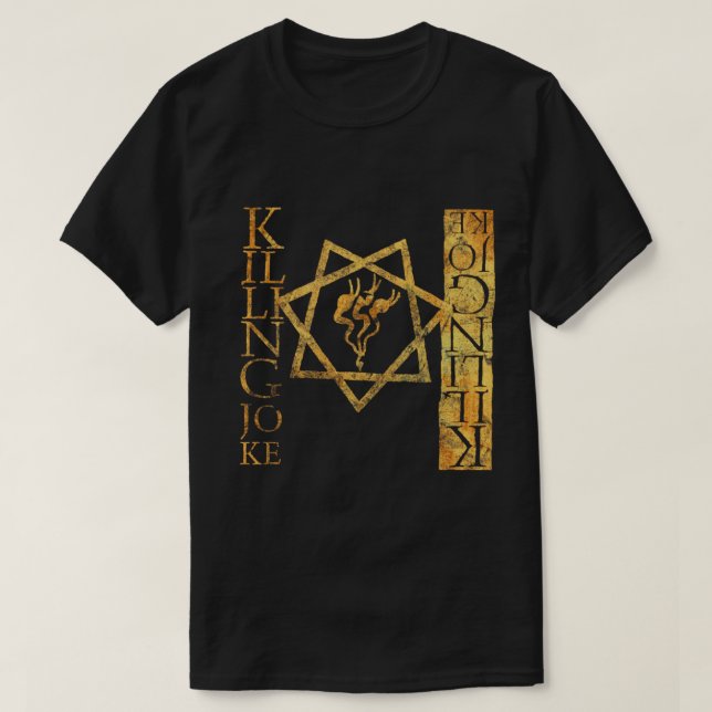 killing joke gothic rock golden grunge distressed  t shirt (Design framsida)