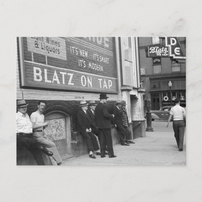 Killing Time in Butte, 1939 Vykort (Framsida)