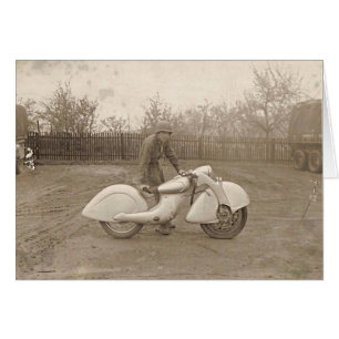 KILLINGER & FREUND-MOTORCYCLE. HÄLSNINGSKORT