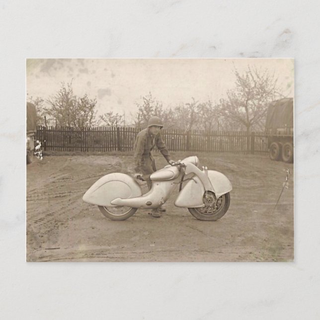 KILLINGER & FREUND MOTORCYCLE. VYKORT (Framsida)