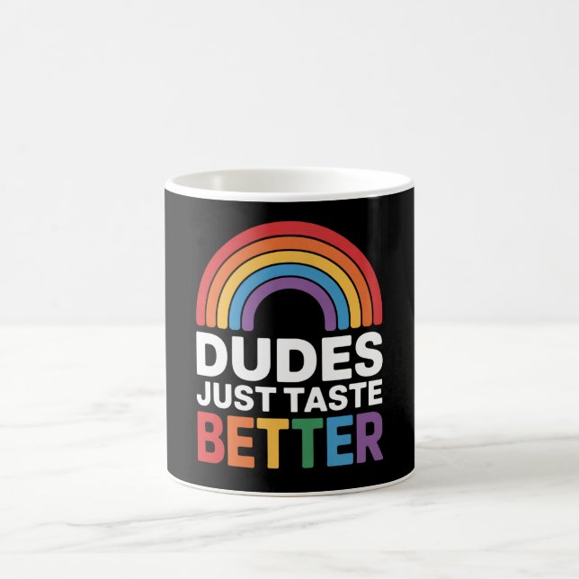 Killinger Smakar Bara Bättre Roligt Hbtq Regnbåge Kaffemugg (Center)
