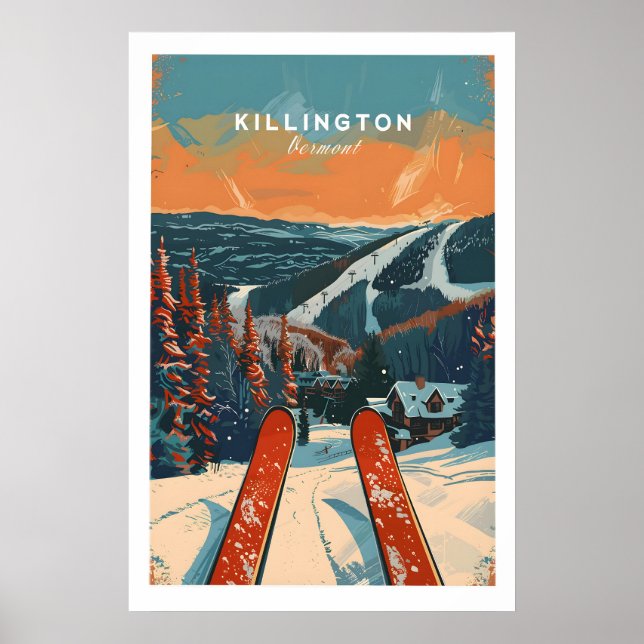 Killington Resoreraffisch - Vermont 1 Poster (Framsidan)