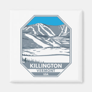 Killington Ski Area Winter Vermont Magnet