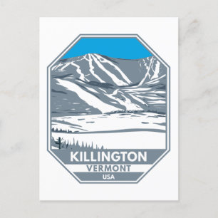 Killington Ski Area Winter Vermont Vykort