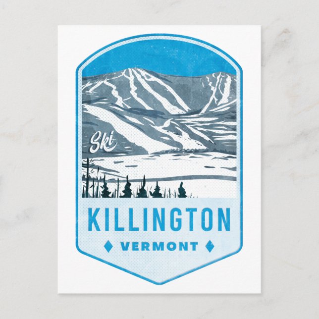 Killington Ski-märke Vykort (Framsida)
