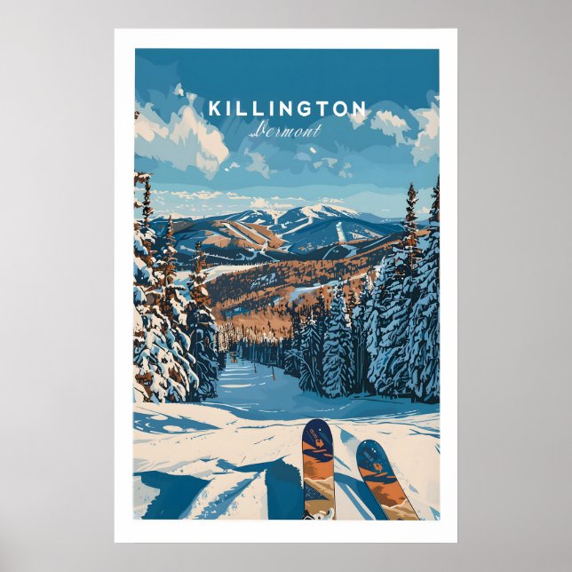 Killington Ski Poster - Vermont 1 (Framsidan)