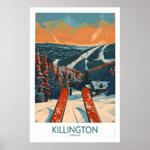 Killington skidtryck - Vermont 1 Poster