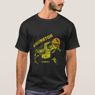 Killington Vermont Distress Retro Skiing Tee