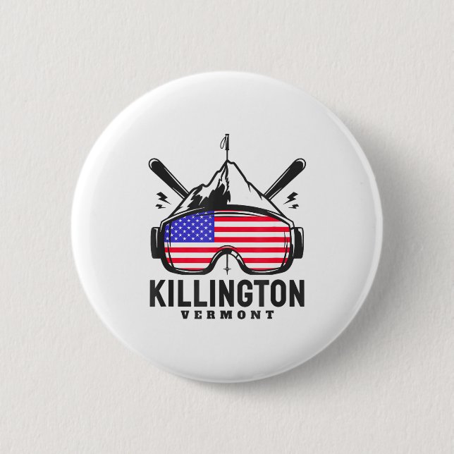 Killington vermont skid retro skiding  knapp (Framsida)