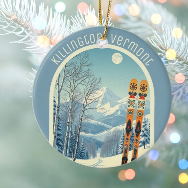 Killington Vermont skidriftminne  Julgransprydnad Keramik (Skapare uppladdad)