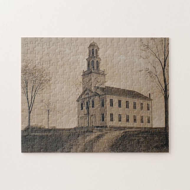 Killingworth Congregational Church Puzzle Pussel (Horisontell)