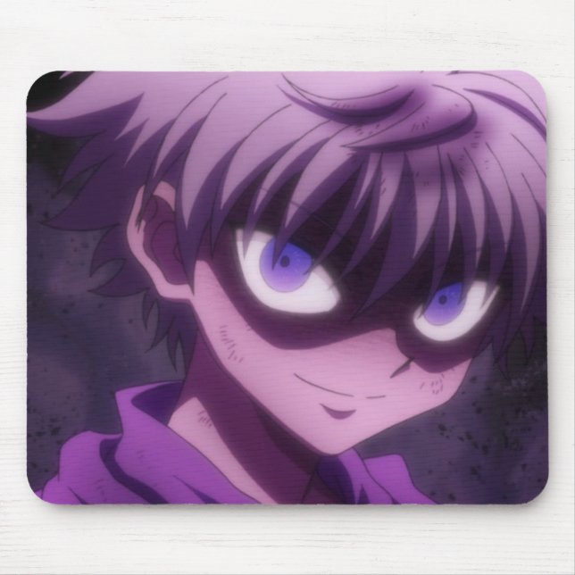 Killua animerad musknapp musmatta (Framsidan)