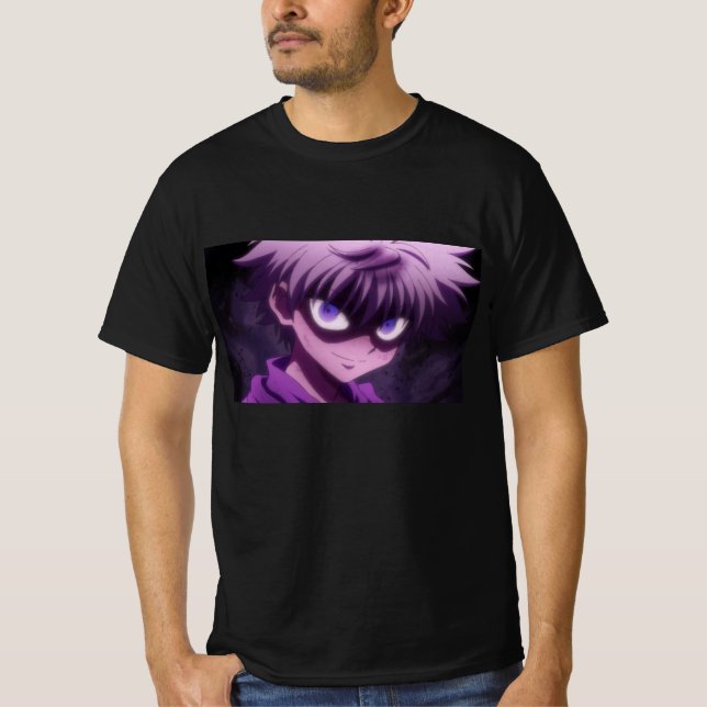 Killua Evil Smile T Shirt (Framsida)