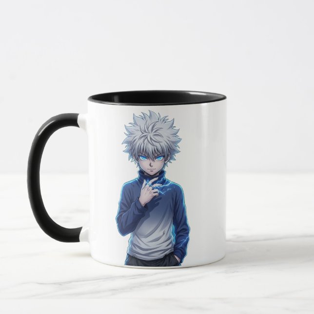 Killua Zoldyck Hunter - Anime Tvåtons Kaffe Mugg (Vänster)
