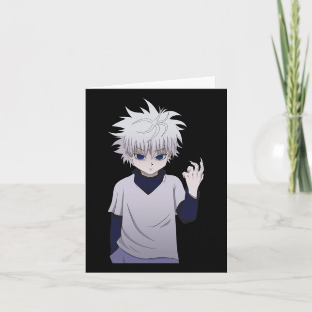 Killua Zoldyck Sticker Kort (Framsida)