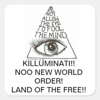 Killuminati Sticker Fyrkantigt Klistermärke