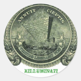 Killuminati Uppifrån Pyramid Sticker Runt Klistermärke