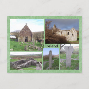 Kilmalkedar Medieval Site, Kerry, Irland Vykort