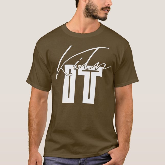 Kiln it Pottery Wheel Hobby Premium T Shirt (Framsida)
