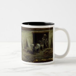 Kilnen på murbrukarbetena Två-Tonad mugg