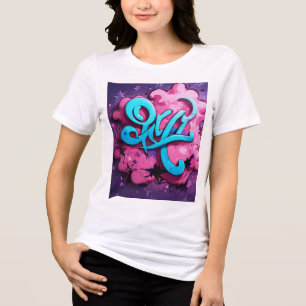 KILO Typography T-Shirt – Fet vit kursiv typografi