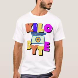 Kilobyte i datamätningsenhet t shirt