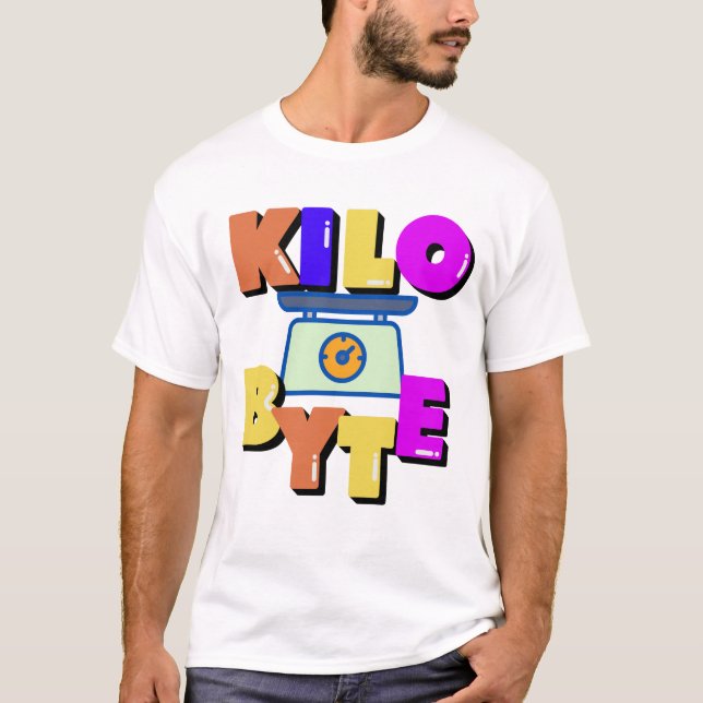 Kilobyte i datamätningsenhet  t shirt (Framsida)