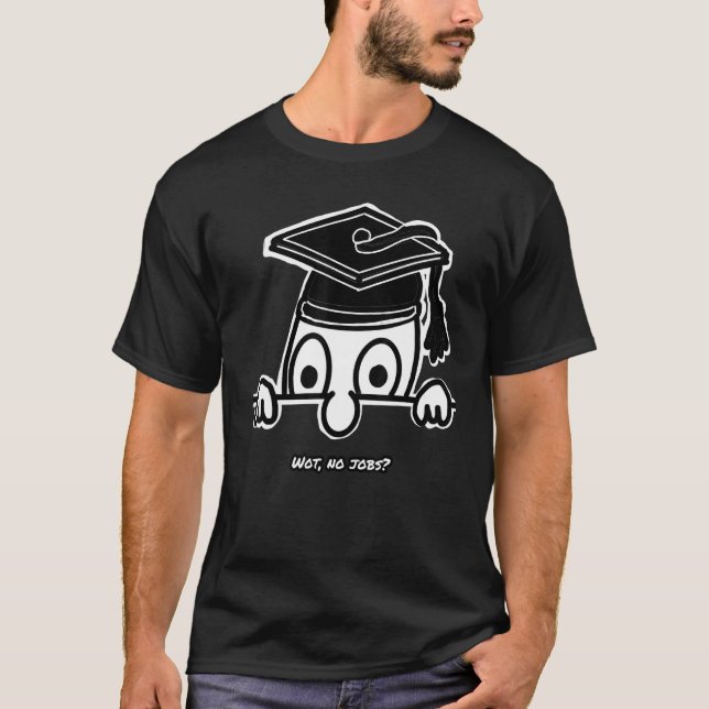 Kilroy-doktorander med examen 3 t shirt (Framsida)